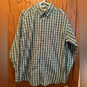 Vintage Men's Wrangler Button Down Western Shirt